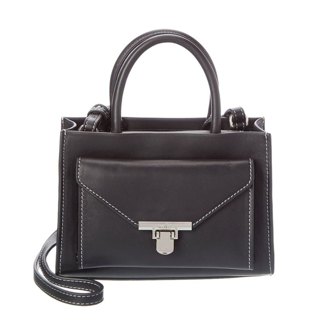 Rafé Jullian Leather Crossbody, Black